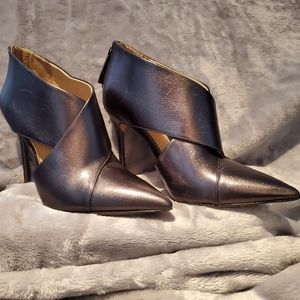 Zara metallic booties